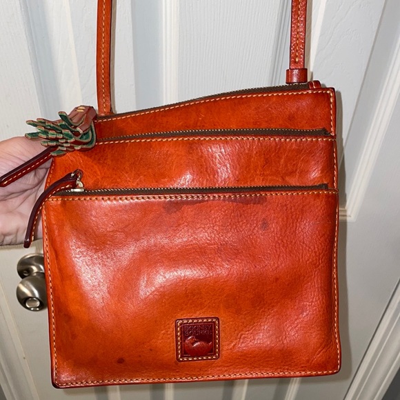 Dooney & Bourke Leather Triple Zip Crossbody - Picture 4 of 7